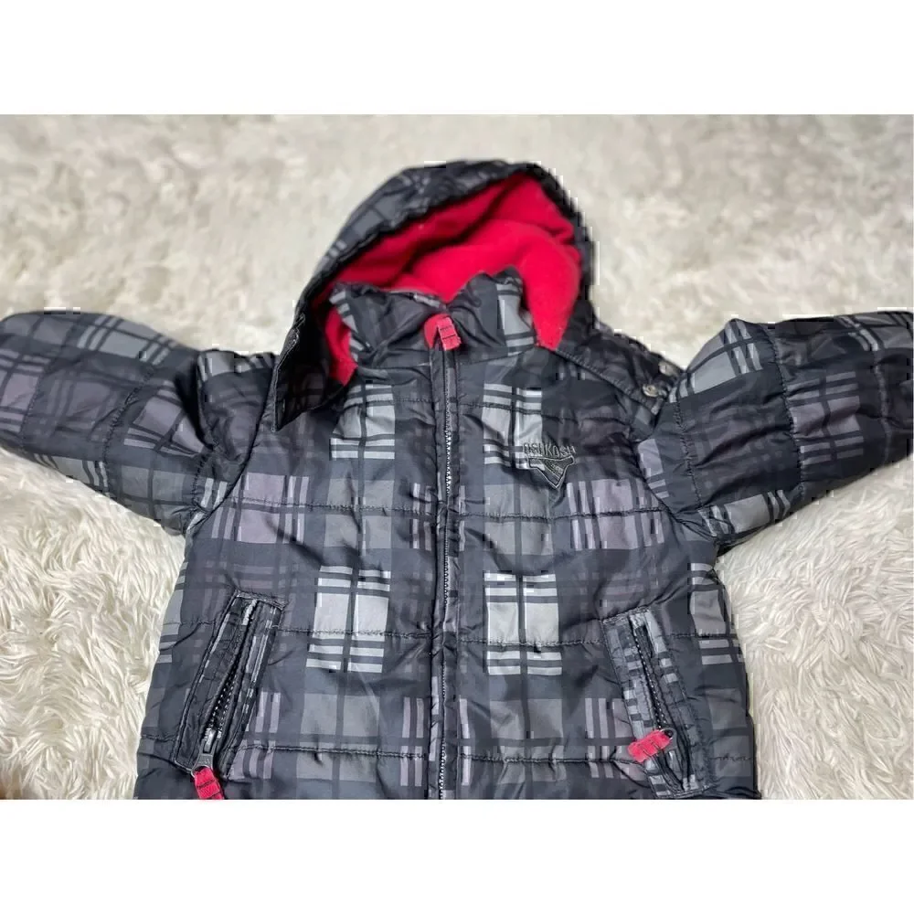Boys Toddler 2 piece size 2T/24 Months Winter Jacket lot by Osh Kosh Bgosh & Chi